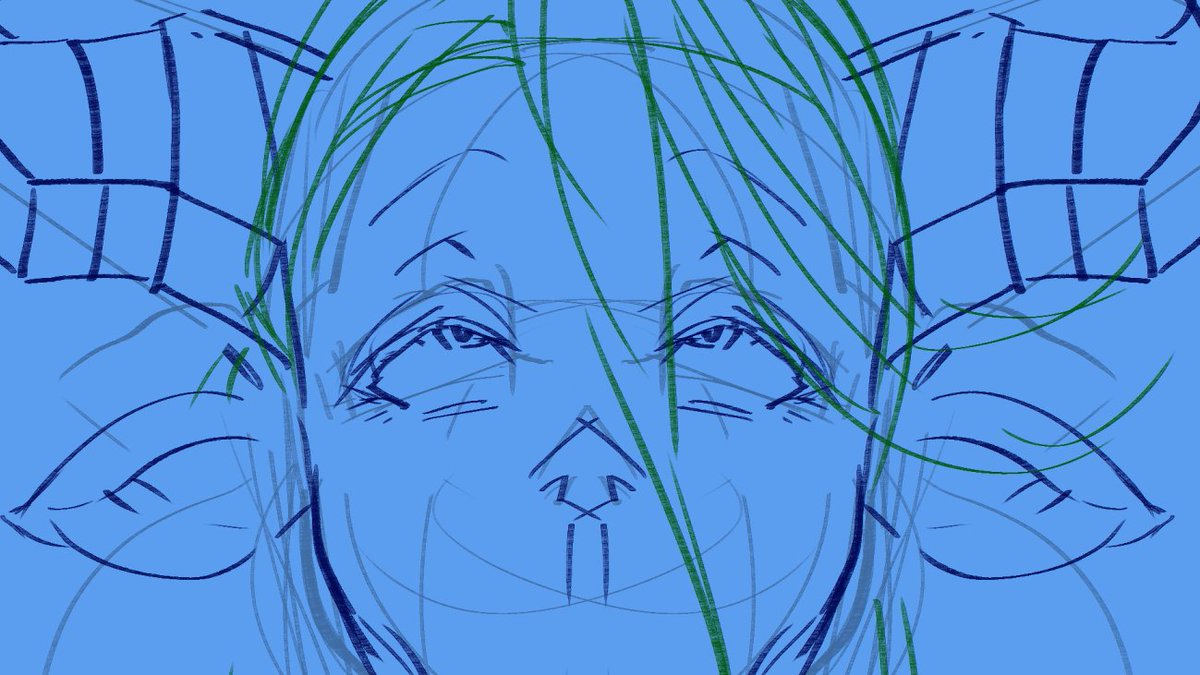 髪型&角の形わからない選手権三回戦突破イシュミWip 