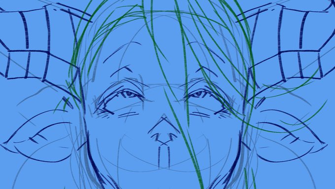 髪型&角の形わからない選手権三回戦突破イシュミWip 