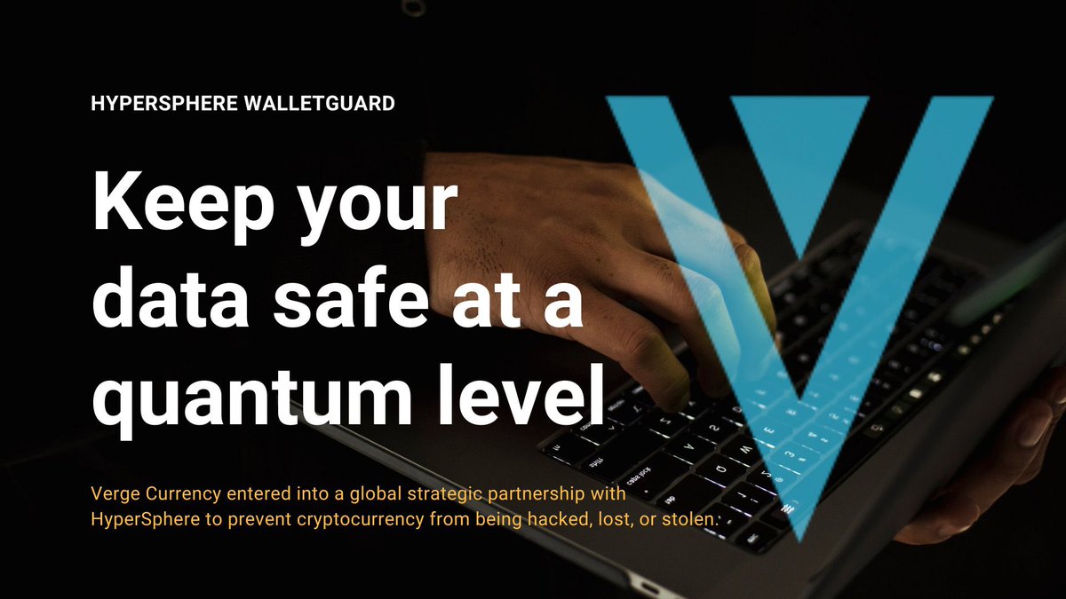 TranJ87's tweet image. .@HypersphereTech gives your data quantum level security, whether it’s an NFT or a will to leave behind, to a simple excel spread sheet full of passwords, the #HyperSphereTech vaults have you covered. 

HyperSphereTech.com

Pay with #XVG for 50% off using code VergeLaunch2022