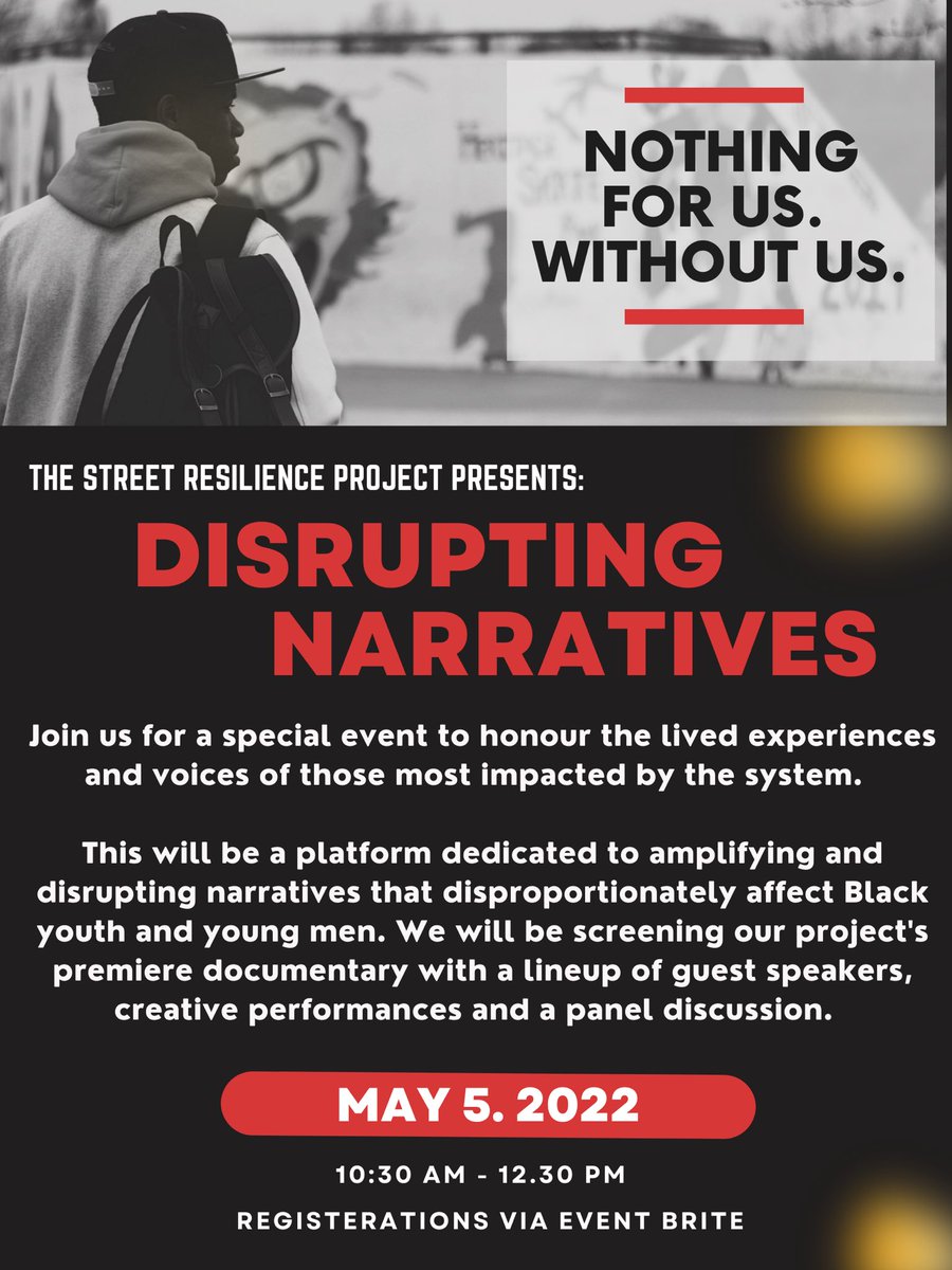 StreetRProject's tweet image. We recognize the importance of centering voices most affected by structural harm and systemic trauma. As a collective, we will recognize, honour disrupt &amp;amp; elevate the story telling of those impacted by policies and practice that further disenfranchised Black youth and young men.