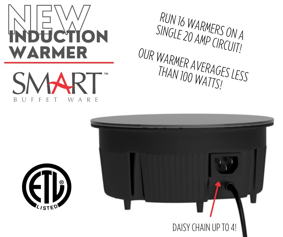 SMARTBuffetWare's tweet image. Smart's NEW induction warmer averages less than 100 watts of power!
.
.
#smartinduction #induction #inductionwarmer #newtechnology #smartbuffetware #smartbuffet #newproduct #smartsolutions #choosesmart #hospitality #foodservice #buffet #catering #events