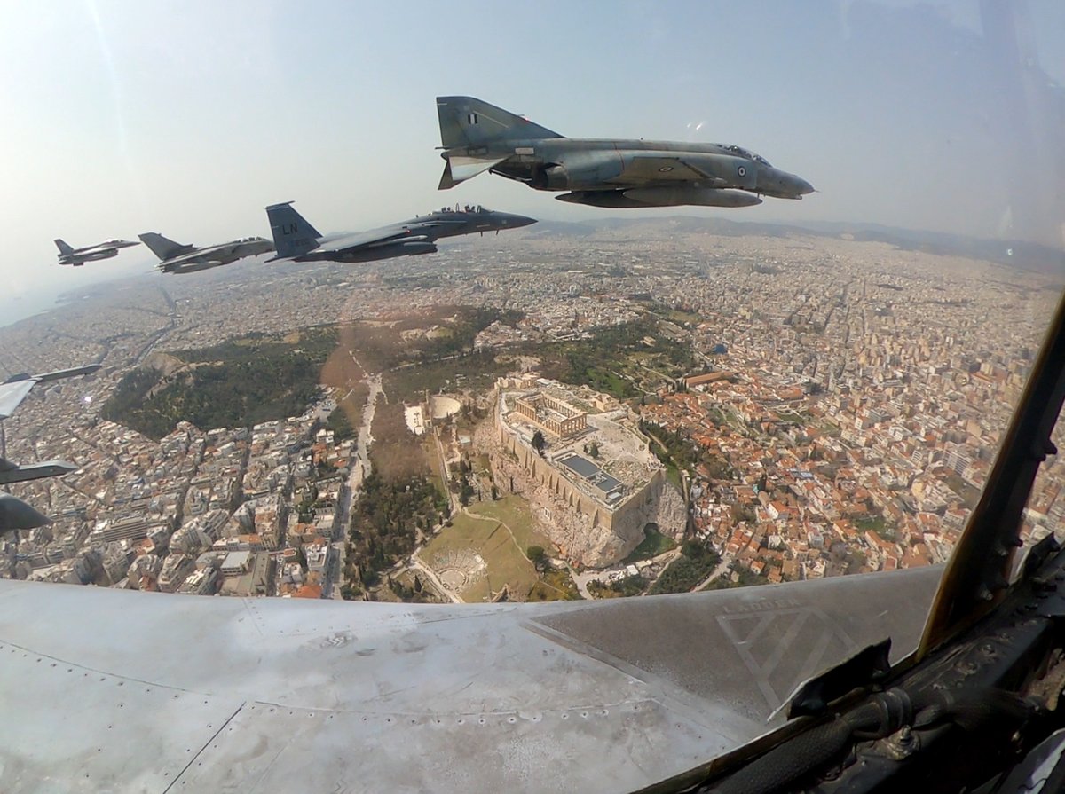 48FighterWing's tweet photo. For exercise #INIOCHOS22, #TeamLiberty has demonstrated our ability to train and fight alongside our @NATO allies as well as and strengthen our readiness and effectiveness.
#OwnTheSkies #WeAreLiberty #NATO #StrongerTogether #ReadyAF
@HQUSAFEAFAF @US_EUCOM @usairforce https://t.co/dAEHMU6hj5