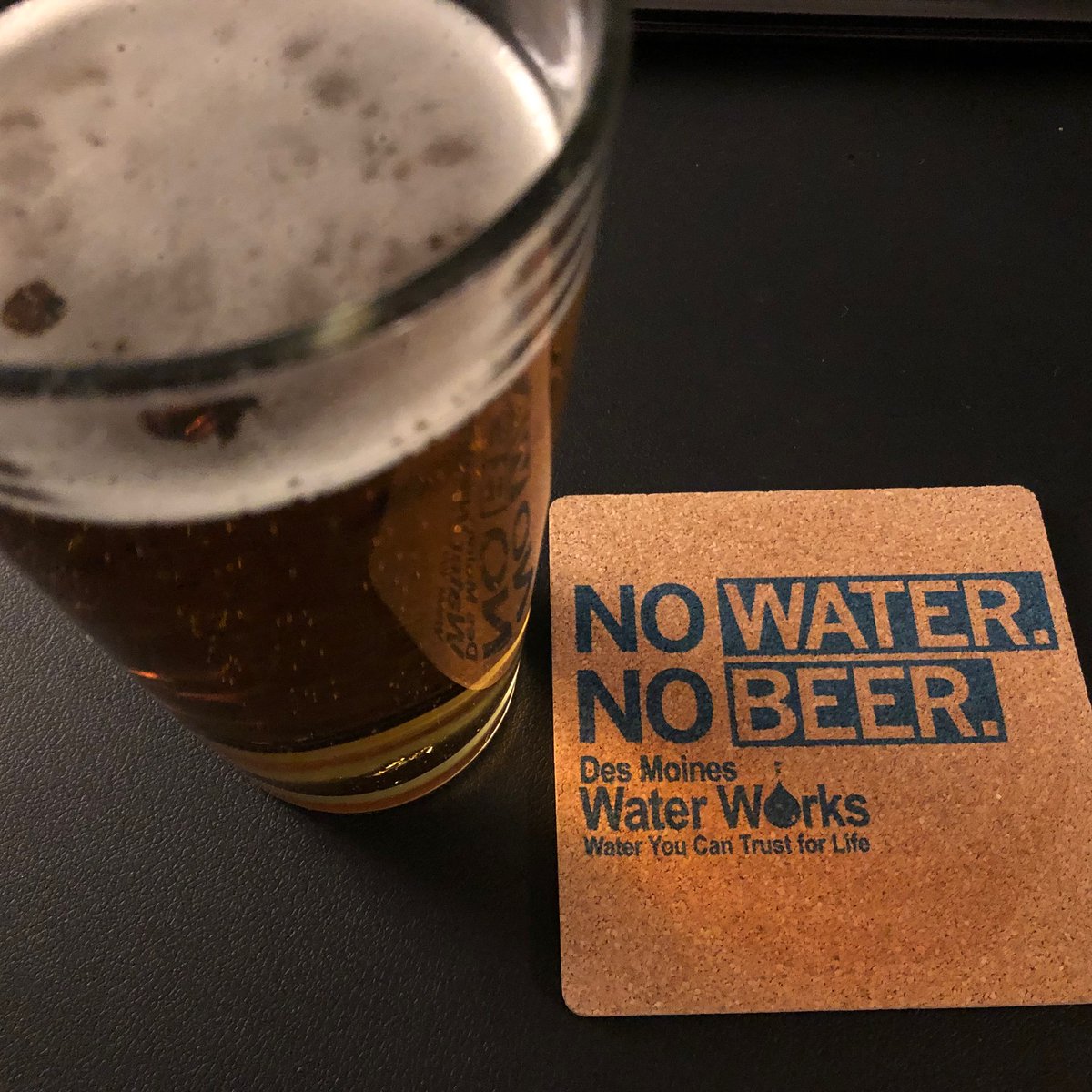 DSMH2O's tweet photo. Happy #nationalbeerday! Cheers to those who help us #thinkdownstream, including our partners at Raygun, who designed this cool coaster for members of our William G. Stowe Citizen Water Academy, which kicks off in May. Remember: #nowaternobeer. https://t.co/YRbFyv6bc9