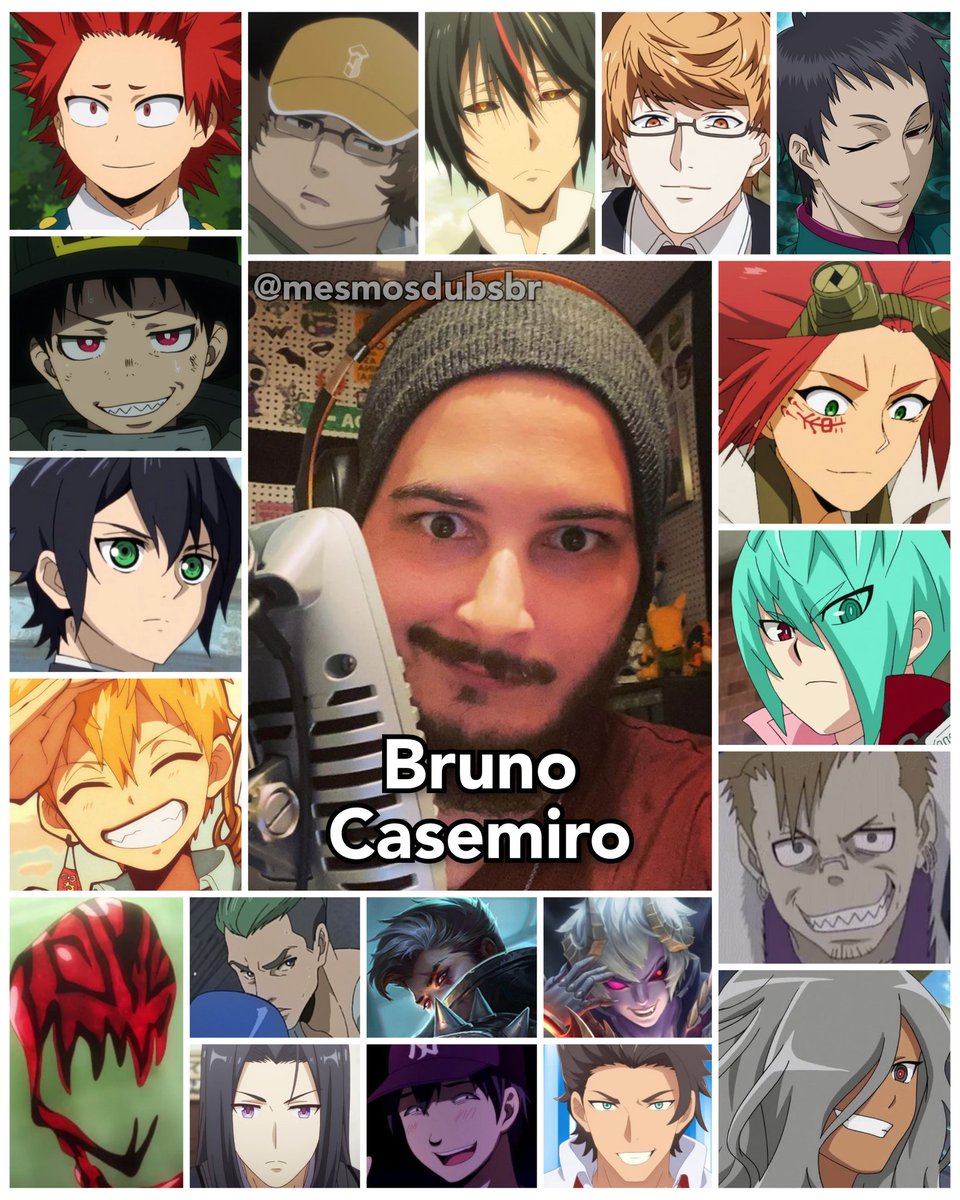 Personagens Com os Mesmos Dubladores! on X: Esbanjando talento e um  crescimento cada vez maior no ramo, Bruno Casemiro é um excelente dublador  em quem você tem que se ligar! Bruno dubla