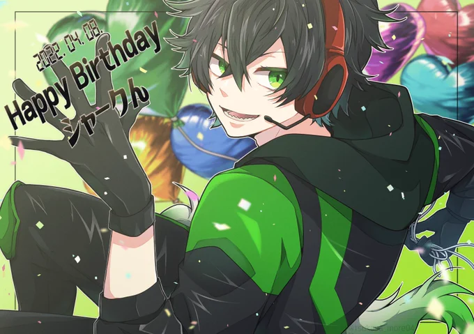 #しろっぽ  #シャークん誕生祭2022
シャークんさんお誕生日おめでとうございます!🎉 