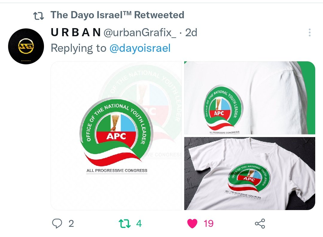 kanyin_s's tweet photo. @dayoisrael @RinsolaAbiola @IbrahimAlliBal4 @BashirAhmaad @Zayxay @ishiguzo_steve This was posted 2days ago by @urbanGrafix_ ... For him to have emerge Top 3.. That means his Logo was well detailed enough.. But I still want to know who tampered with his Logo and made it look more like a PDP logo.. This is so unfair tho. https://t.co/BJCE30KbVl