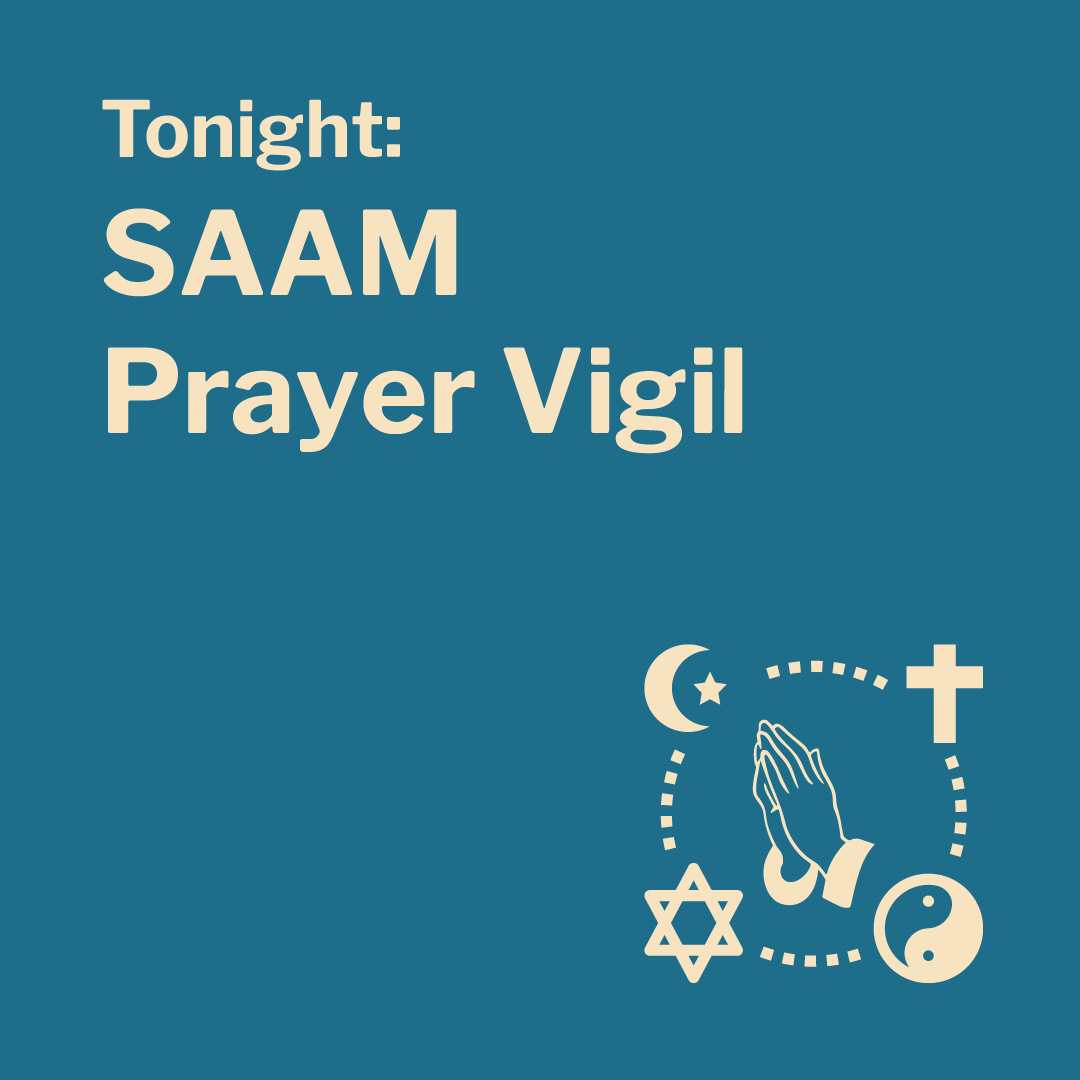 ProjectHorizon2's tweet photo. Join us this evening at 6pm for our annual Sexual Assault Awareness Month Prayer Vigil at W&amp;L's Hillel House. The evening will feature various prayers from interfaith leaders in our community. https://t.co/Nell3X3WfD