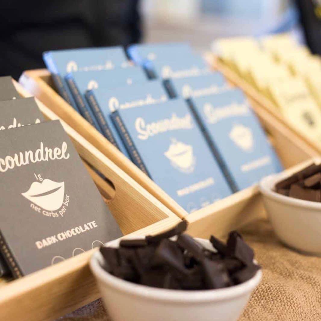 We’re super excited to have <a href="/EatScoundrel/">Scoundrel Ice Cream & Chocolate</a> joining us at the London #FreeFromFestival 28th May! 😍🤩Scoundrel bring utterly indulgent premium chocolate bars in 3 delicious flavours: Dark, Milk &amp; Almond white 🍫