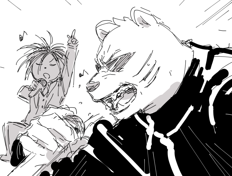 ラッパー関口雑落書き 