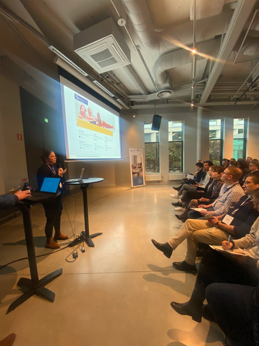 Now <a href="/valerievanhees/">Valérie Van Hees</a> is presenting the great work of the Support Centre for Inclusive HE <a href="/SIHO_Tweets/">SIHO</a> and their tools for inclusive mobility. Have you visited the platform inclusivemobility.eu ? #ErasmusInclusion #Erasmus #mobility