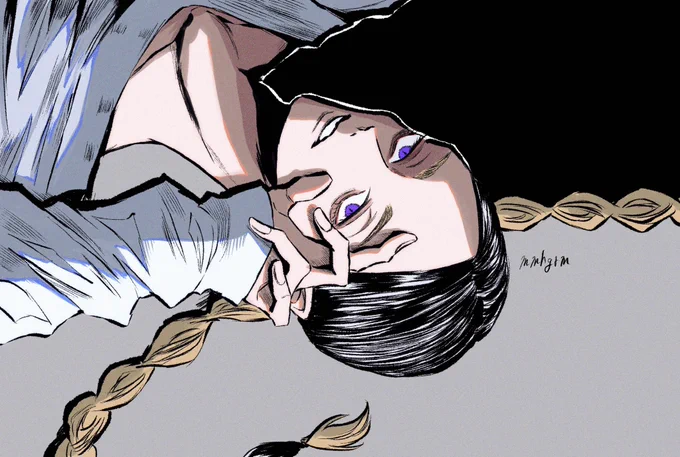 彩度抑えて描いてみた 