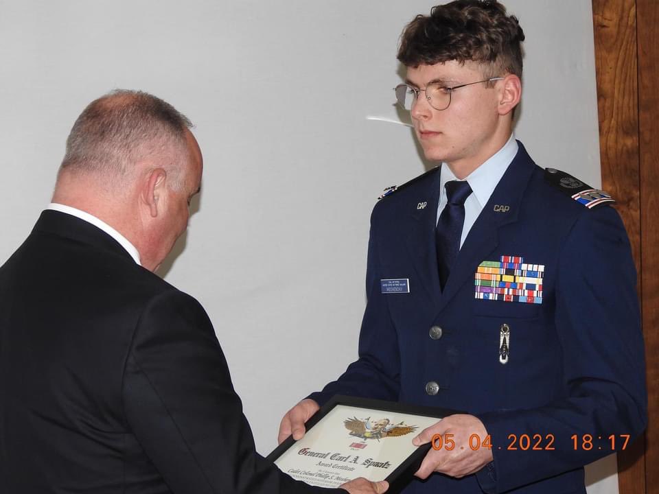 MayorKBrooks's tweet photo. Thank you Group II @TennesseeCAP for inviting me to participate in the promotion of Cadet Col Moshenskiy, recipient of the rare Spaatz Award. https://t.co/mwDdkjLW0R