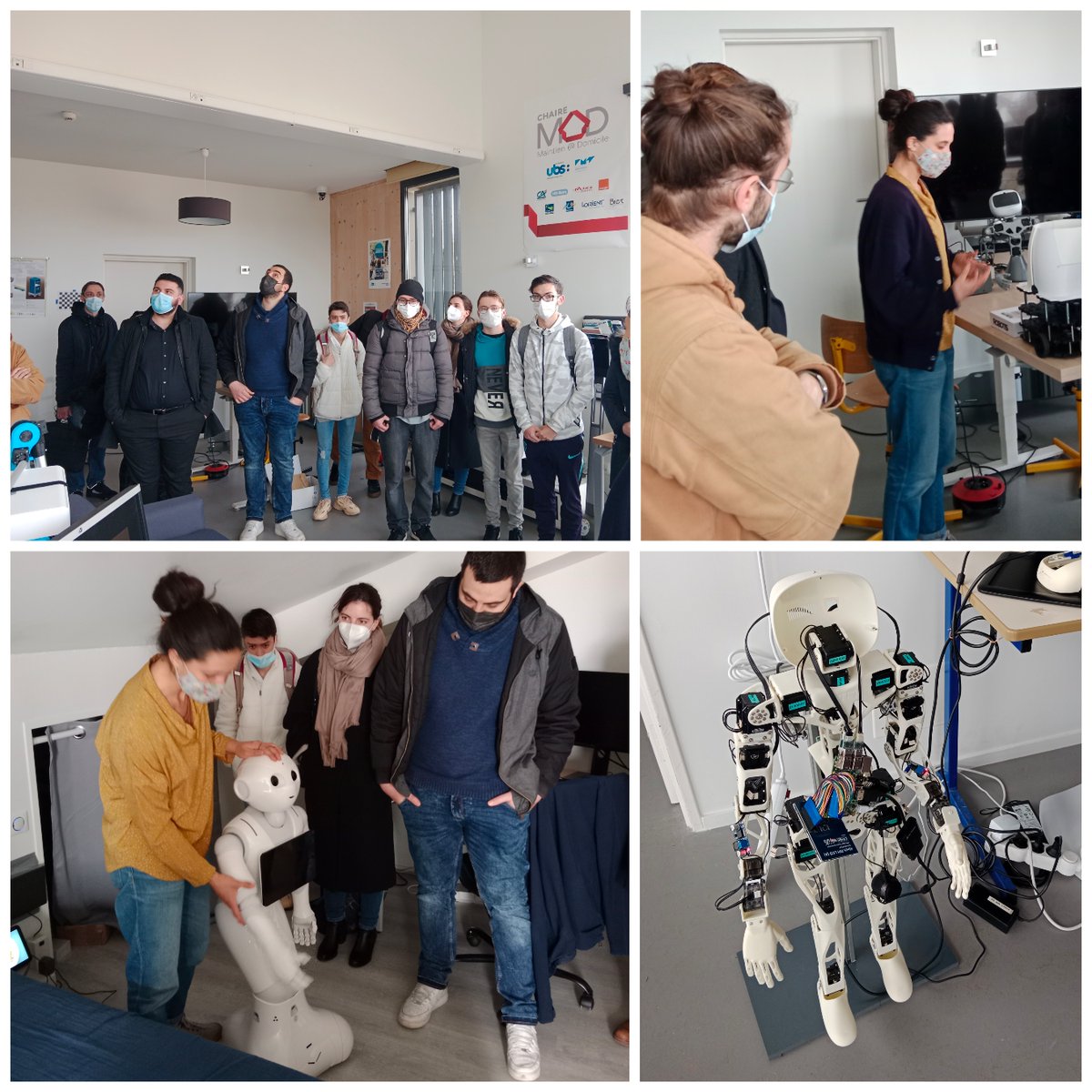 Avant de partir en stage, nous avons visité l'appartement témoin #ChaireMAD à l'@ENSIBS. 
🤖 Il mêle mécatronique et domotique pour lutter contre l'isolement des personnes en situation de handicap ou en perte d'autonomie. 
🙏 MERCI à Lydie Caetano pour son accueil ! 
#Lorient