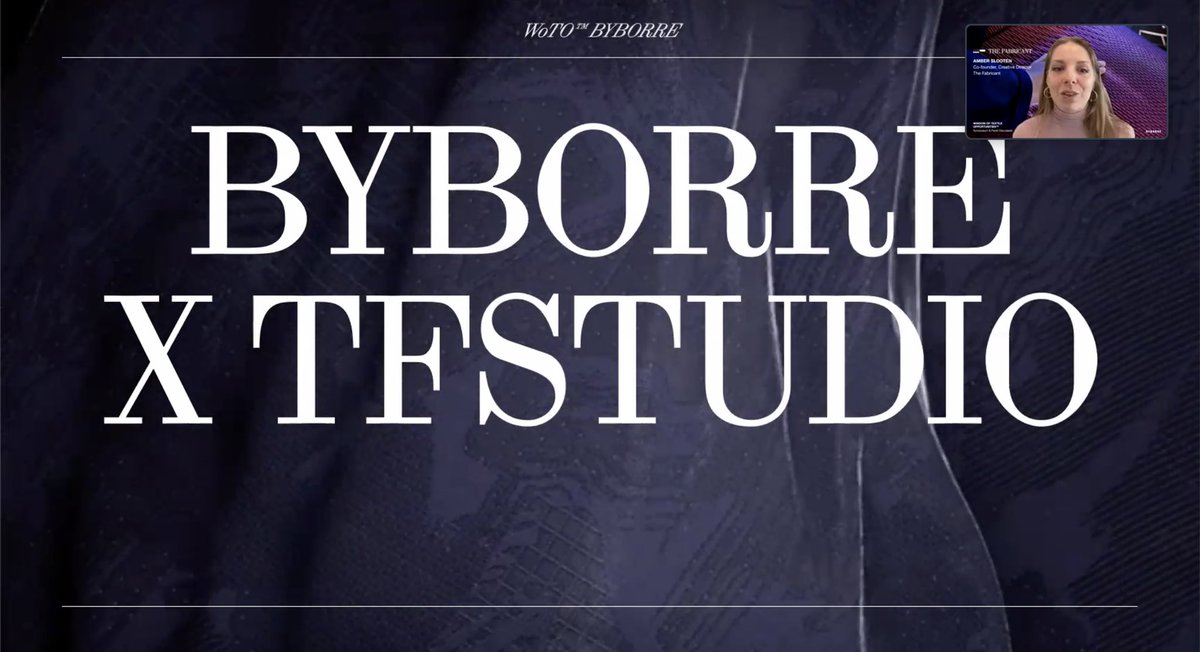 orgeers's tweet image. “Digitization of the textile industry” online symposium was intriguing and informative.👌🏼The digitised textile industry will add value to #sustainablefashion and #circulareconomy.Thanks to @byB0RRE @amberjae93 @the_fab_ric_ant+panelists 
#digitaltextile #digitalfashion #Metaverse