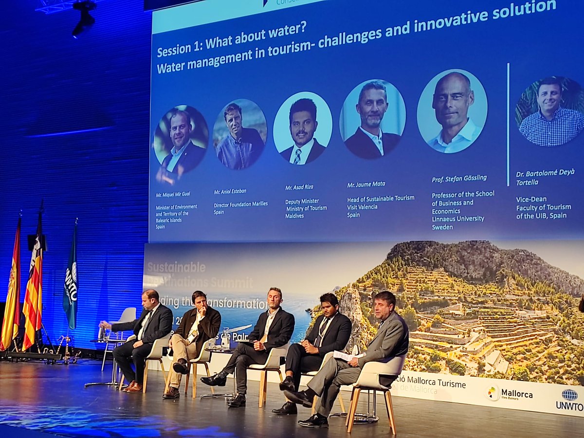 SomTurisme's tweet photo. Great pleasure to participate in the Sustainable Destination Summit jointly organized by @ConselldeMca and @UNWTO https://t.co/oPVlTZHcuy