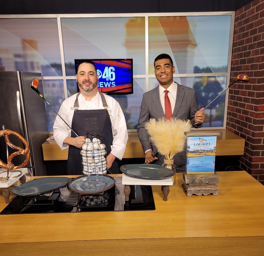 bmh1973's tweet photo. It's Masters Thursday & It's Also #NationalBurritoDay ! Catch Chef @RodneyAshley from one of the best Private #GolfClub aka Laurel Springs Golf Club (@LaurelSpringsGC )on @cbs46 this morning during the 9am hr w / @AllenCBS46 . Thanks for having us !!! BMH & Co #MastersThursday https://t.co/Z4zxkcVMrm