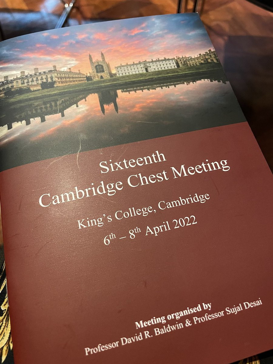 Vadsala2's tweet photo. Day 2 of the 16th Cambridge Chest Meeting- amazing programme/ excellent sessions
@DRBLUNGS @emmalodowd https://t.co/r79sAVz9KW