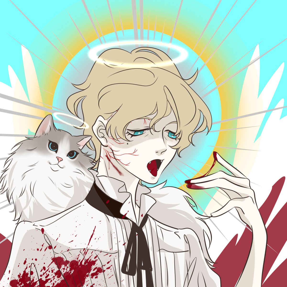 EzrealFIFI's tweet photo. Bloody Neko 🧛🧛🧛🧛🧛🧛
#NekoNation &amp; #NekoFanArt https://t.co/mtR879tJLK