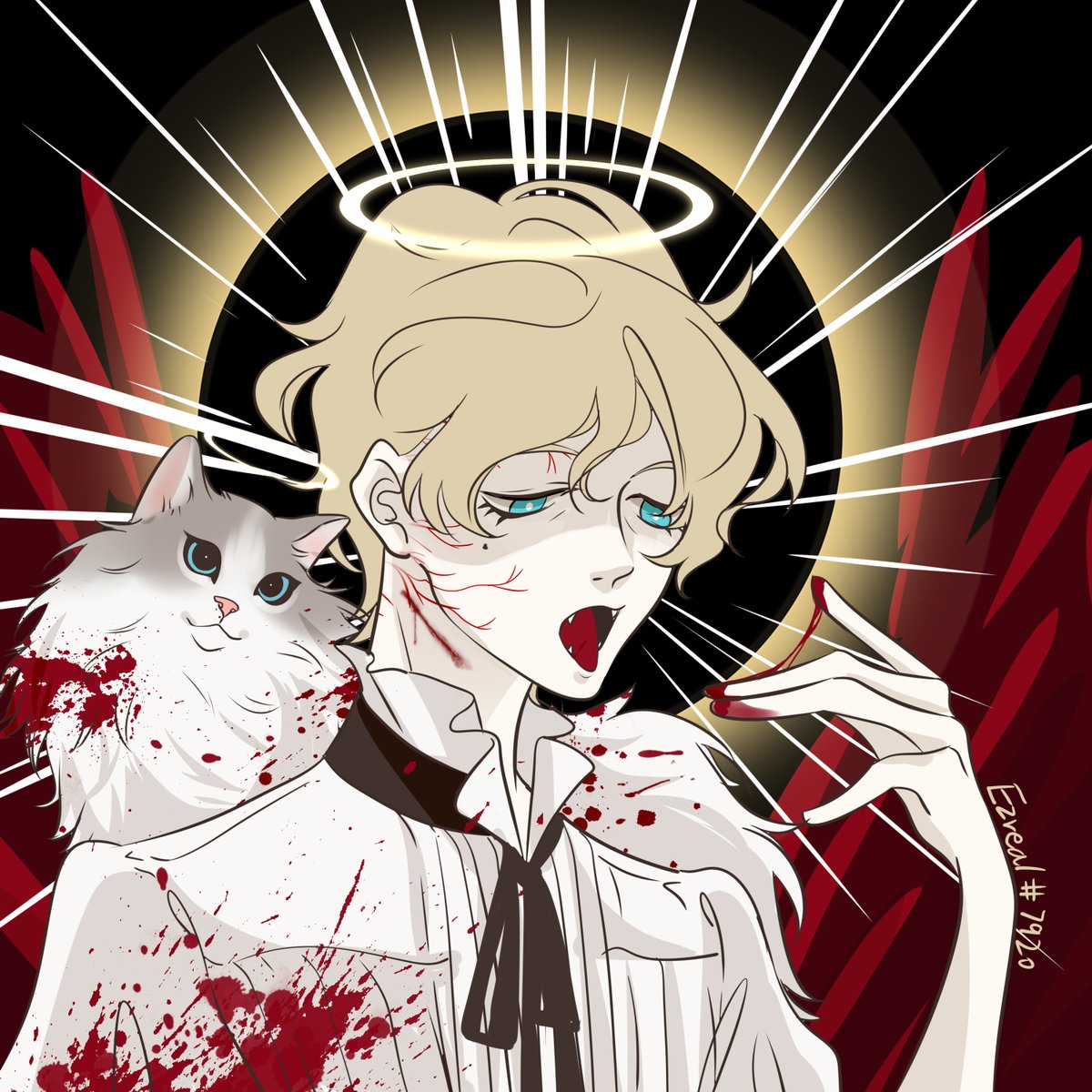 EzrealFIFI's tweet photo. Bloody Neko 🧛🧛🧛🧛🧛🧛
#NekoNation &amp; #NekoFanArt https://t.co/mtR879tJLK