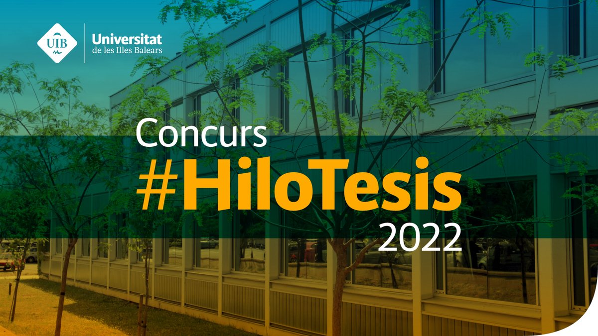 EnricCulat's tweet photo. ⚠️ Doctorands #UIB o doctors que hàgiu defensat la tesi els darrers 6 mesos! 🎓Sou capaços d’explicar la vostra tesi en un fil de twitter? 📲 Participau a #HiloTesis impulsat per @RedDivulga @CrueUniversidad @UIBuniversitat del 19 al 30 d’abril!

👀Bases a https://t.co/WhYC6oFYtH https://t.co/W4Vi5qPE0J