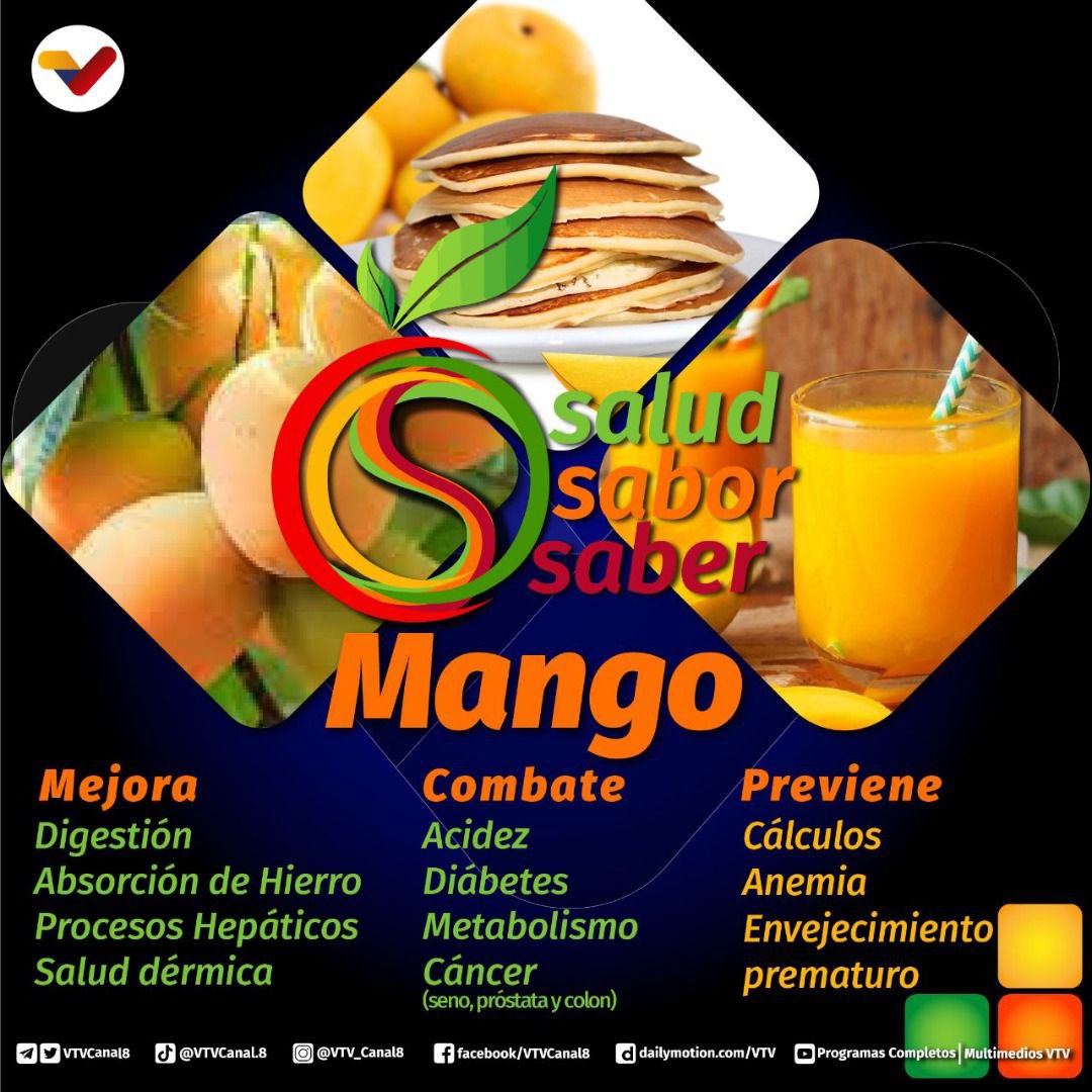 #SabíasQué🤔| El mango además de ser delicioso, aporta grandes beneficios para la salud. Descubre las razones para seguir disfrutando de está fruta. #4MillonesVictoriaEnBomboná