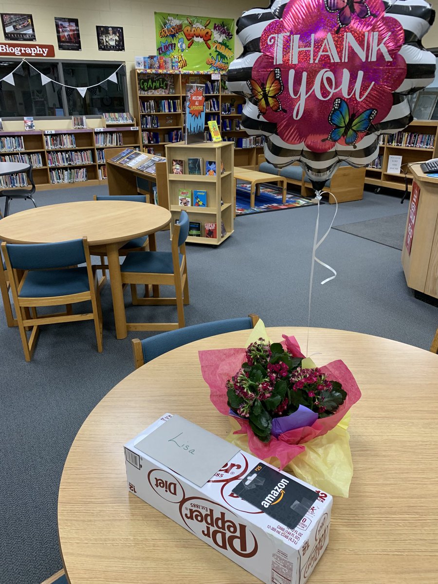 lrmsmedia's tweet photo. Feeling so appreciated with this thoughtful gift from the Discoverer Team ❤️  You know this librarian survives on Diet Dr. Pepper and Amazon 😂. I ❤️ my school! #WCPSSLovesOurLibraries #NationalLibraryWeek https://t.co/eqcbp50Moi
