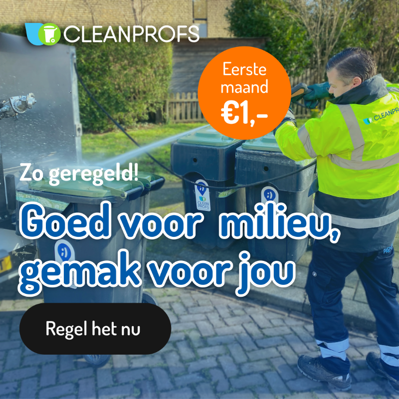 cleanprofs's tweet photo. 💪 Cleanprofs laat je ervaren hoe gemakkelijk het is om een schone en frisse afvalbak te hebben. In twee stappen is het geregeld!

🚮 Jij zet de bak aan straat
🧼 Wij reinigen hem

Zo makkelijk is het om elke maand weer te genieten van een schone kliko!