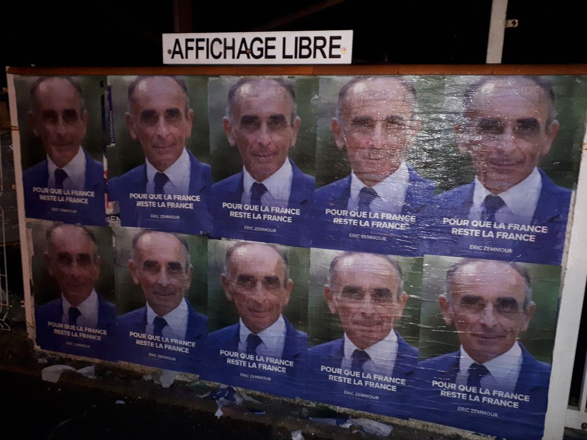 GenerationZ_81's tweet photo. Les affiches officielles sont placardées partout dans tout le département ! 🚀🇫🇷 #Zemmourland https://t.co/ZUiAjjjNXo