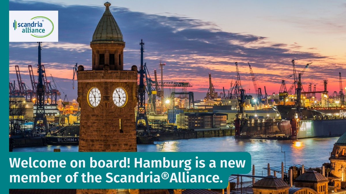 ScandriaAll's tweet photo. The #ScandriaAlliance welcomes #Hamburg's Ministry of Transport and Mobility Transition @bvm_hh as a new full member! All our members look forward to deepening the strategic cooperation with this important #UrbanNode on the #ScandriaCorridor! 
➡️ https://t.co/ZhpMxJQYOa https://t.co/3AB26M81BK