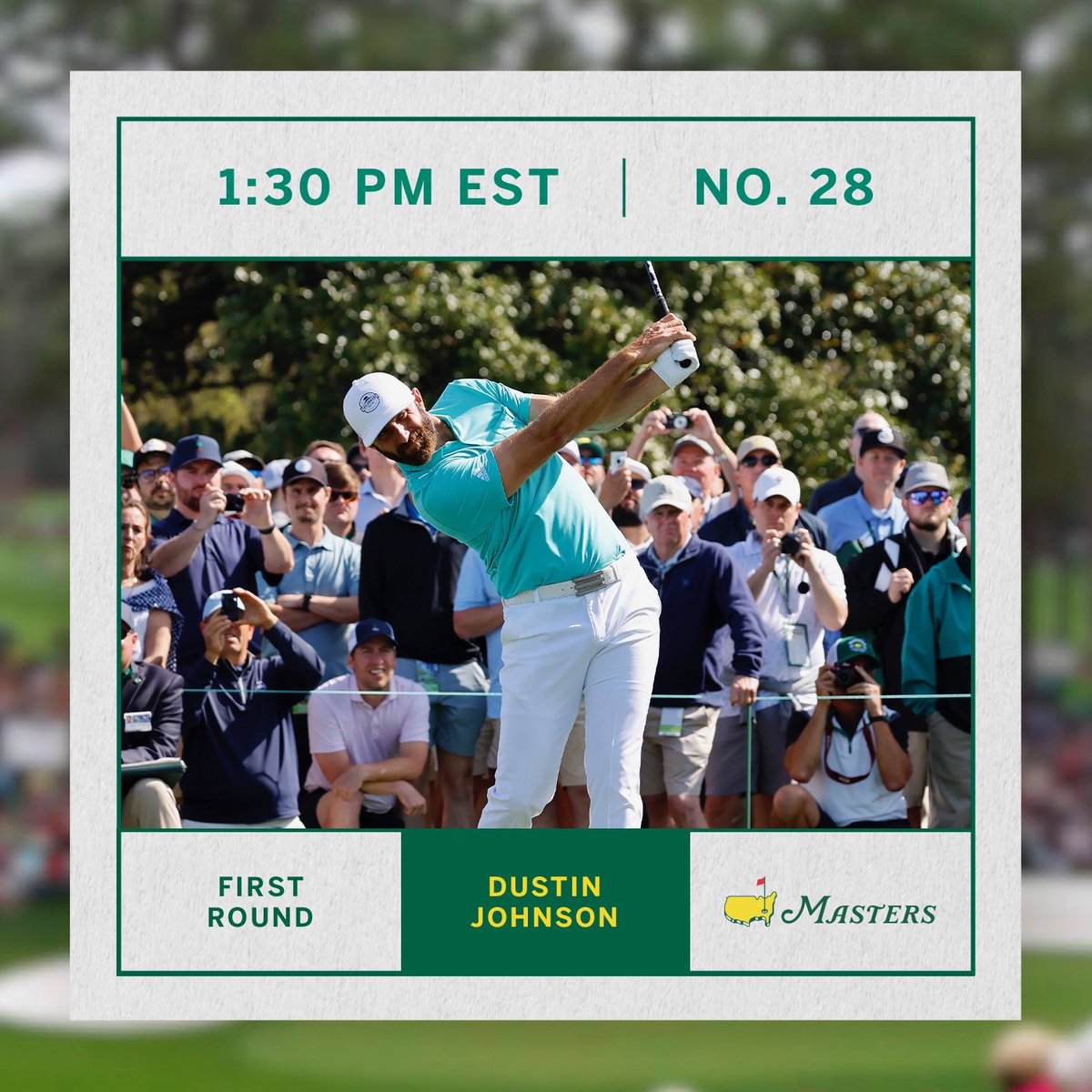 There is no place like Augusta. Excited for this week. #themasters