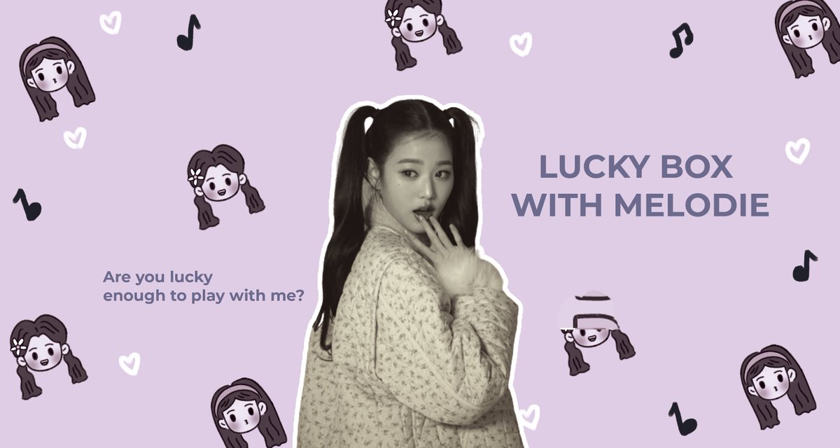 from_neesha_2U's tweet photo. ㅤ

⠀⠀⠀⠀⠀𝑳𝒖𝒄𝒌𝒚 𝑩𝒐𝒙 𝑾𝒊𝒕𝒉 𝑴𝒆𝒍𝒐𝒅𝒊𝒆, 
⠀⠀⠀⠀⠀are you lucky enough to play
⠀⠀⠀⠀⠀                  with me?

⠀⠀⠀⠀⠀⠀⠀⠀⠀⠀⠀⠀• • • •

⠀⠀⠀⠀RT for take a part of it, start 20.20 PM

ㅤ https://t.co/vRBx5iG9et