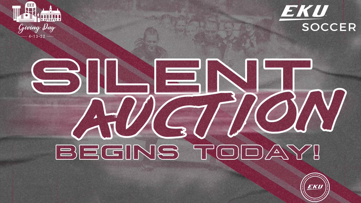🚨EKU Silent Auction Begins Today! 🚨
‼️Register Now‼️
Check out the items! We have some EKU Soccer specialties ⚽️ 

YourCharityAuction.com/EKUWomensSoccer