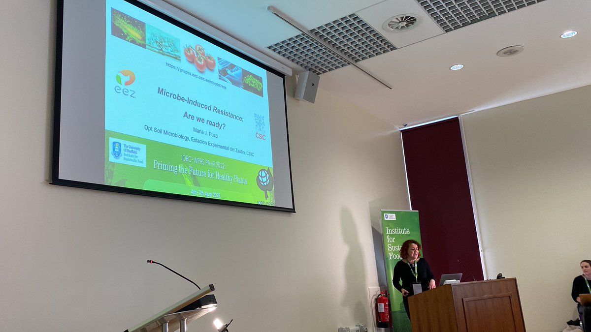 IobcIr's tweet photo. Our last speaker of #IOBCSHEFF is Maria Jose Pozo @Pozomyc from @CSIC with her talk Microbe-Induced Resistance: Are we ready? https://t.co/lgDFW2XaXy