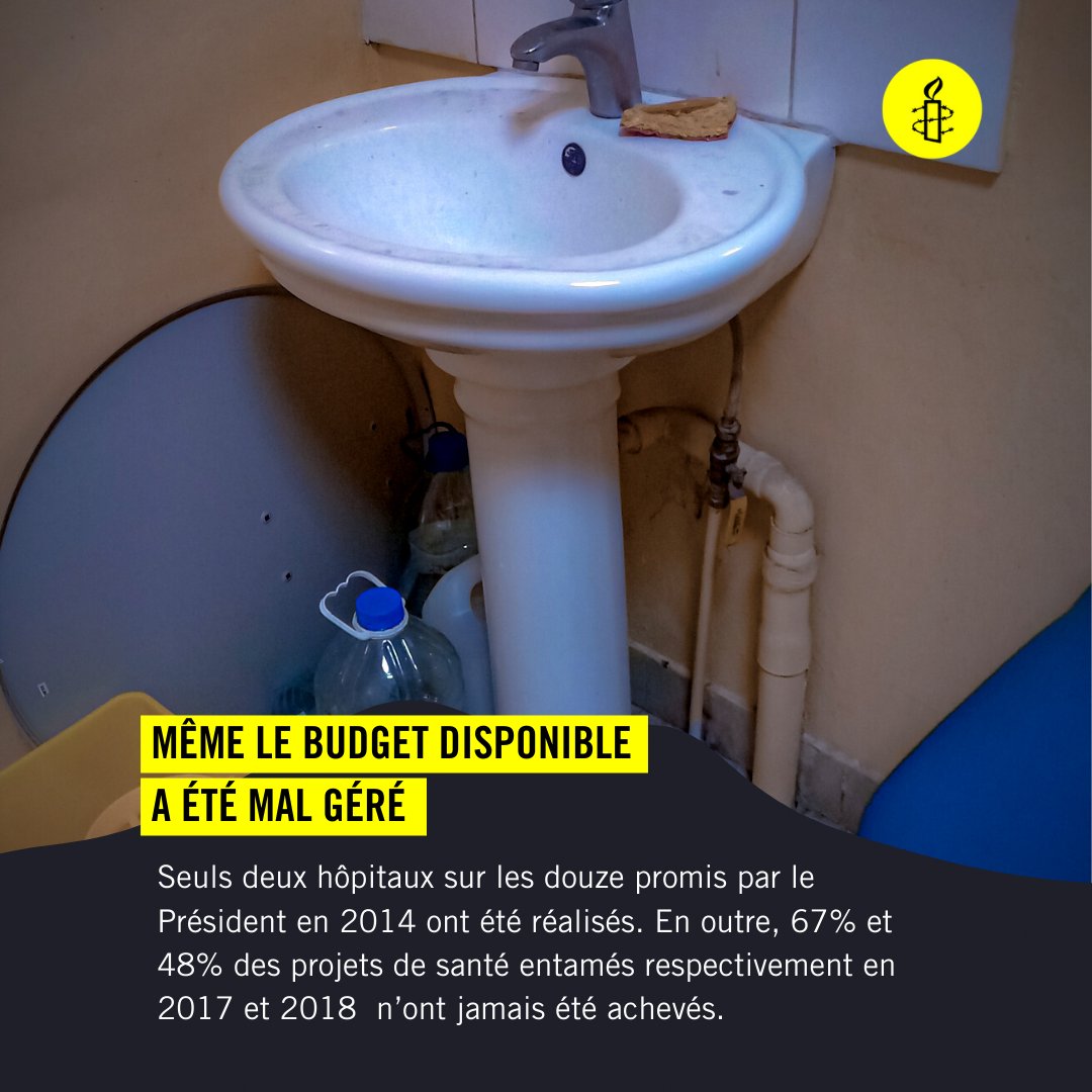 AmnestyWARO's tweet photo. En cette #JournéeMondialeSanté2022, nous souhaitons faire le point sur le droit à la santé au #Congo. Ce droit fondamental y est compromis depuis plusieurs années. Voici pourquoi 👇🏿 :