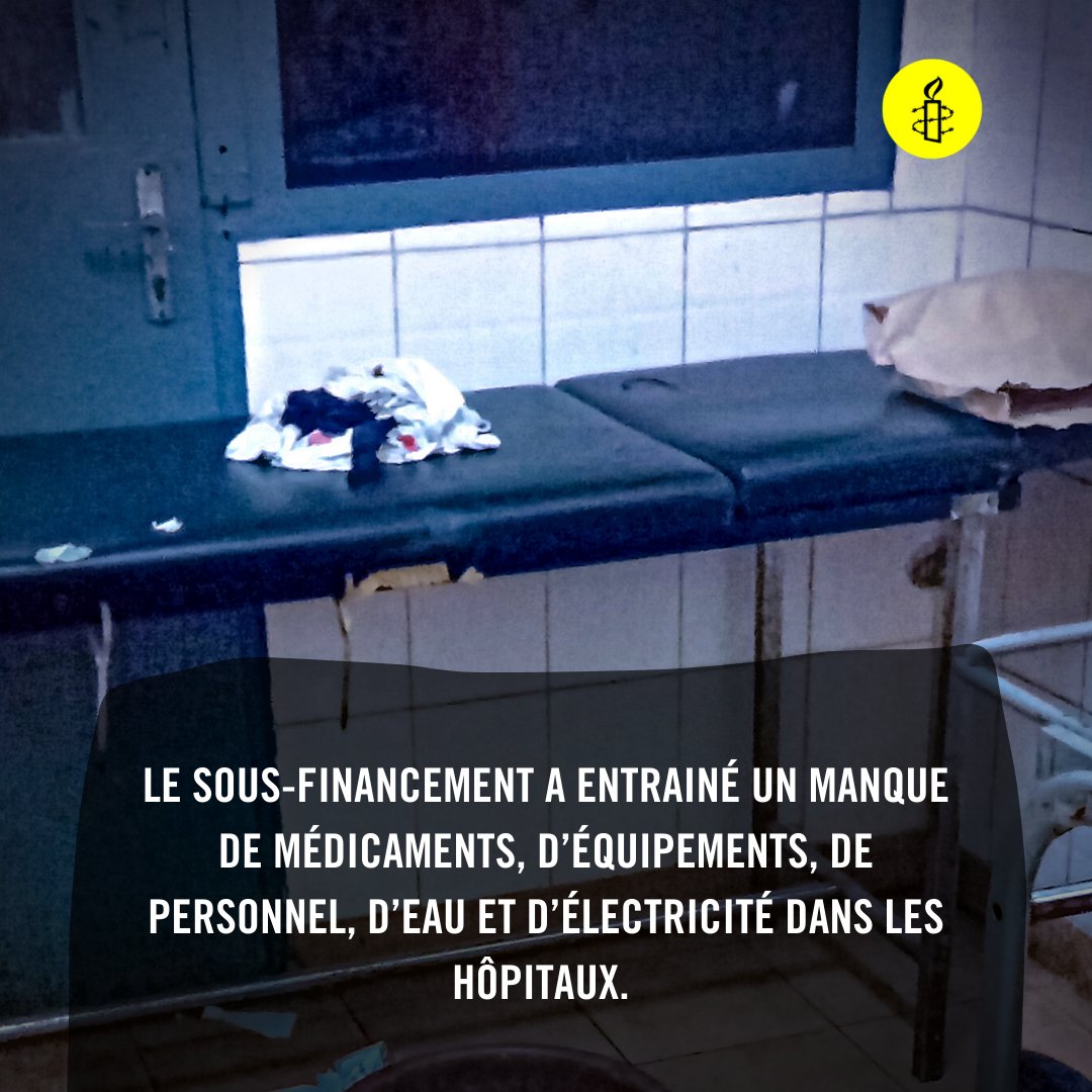 AmnestyWARO's tweet photo. En cette #JournéeMondialeSanté2022, nous souhaitons faire le point sur le droit à la santé au #Congo. Ce droit fondamental y est compromis depuis plusieurs années. Voici pourquoi 👇🏿 :