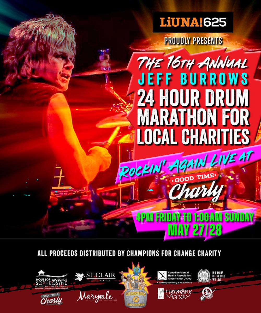 Still need about 8 performers for the 16th annual drum marathon for #mentalhealth. 
If you’d like to perform a 1 or 2 hour set, please shoot me a DM!