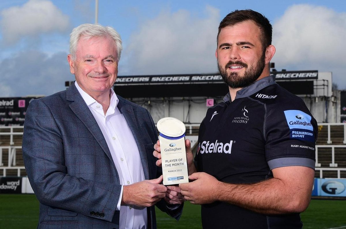 Not only is he the top try-scorer in the Gallagher Premiership.

Newcastle Falcons hooker George McGuigan is now also the official Gallagher Player of the Month for March!

Huge congrats, George. 

Thoroughly deserved recognition.

newcastlefalcons.co.uk/news/story/McG…