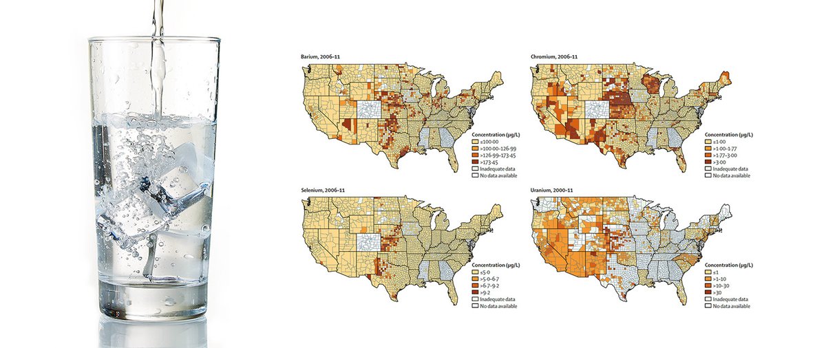 ColumbiaMSPH's tweet photo. Hispanic communities in the US have water systems w/ high levels of uranium, selenium, barium, chromium + arsenic, uncovering the need to "protect the most highly exposed communities to advance environmental justice and protect public health" @annie_nigra https://t.co/xNxUCLGODi https://t.co/HiD1r9Wbdq