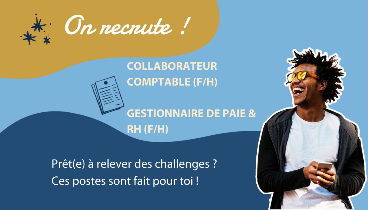 Nous avons plusieurs postes à pourvoir : 
🎯 CDI
☀️ Guérande
⌛ ASAP

Pour le Collaborateur Comptable, c'est par ici 👉 lnkd.in/gcRcsrPv
Pour le Gestionnaire de Paie &amp; RH, c'est par ici 👉 lnkd.in/gX9BdPmd

#icicarecrute #cdi #guerande #comptabilité #paie