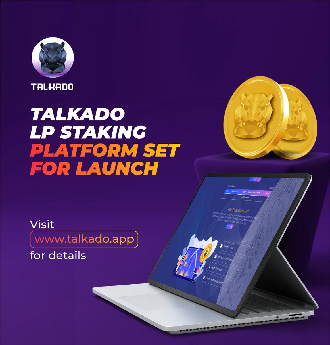 TalkadoF's tweet photo. ✅#TALKADO PROTOCOL #LPSTAKING IS SET TO COMMENCE ON 12th APRIL 2022

📮FOR MORE INFORMATION KINDLY VISIT OUR LP #STAKING WEBSITE 
👇👇👇
https://t.co/92zuaKzLi6

LFG!!! 🚀🚀🚀

#Staking #StakingRewards
#TalkCoin #TalkadoMetaverse https://t.co/AF2hgvdoQF