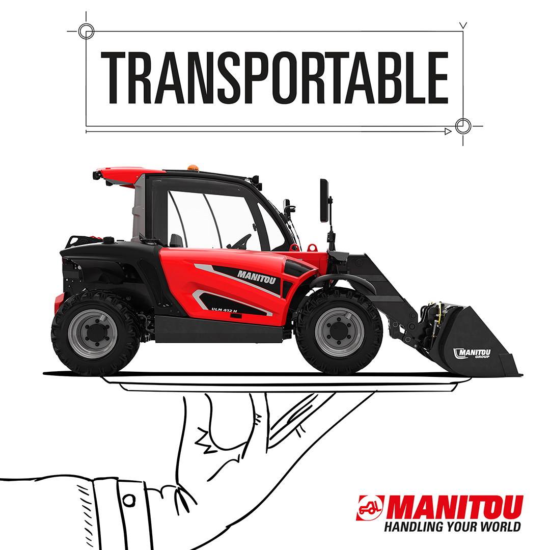 𝙇𝙚𝙩'𝙨 𝙧𝙚𝙘𝙖𝙥!

What are the talents of the new #ULM?

Talent number 1️⃣: TRANSPORTABLE

Our new ULM telehandler is designed to save you time and money!

Thanks to its light weight, the machine can easily be transported on a small trailer.

👉ulm.manitou.com