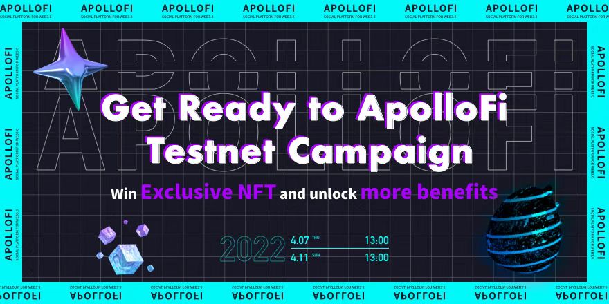 After 3️⃣ months of hard work, We are thrilled to announce that ApolloFi #Testnet is around the corner🎉

⏰13:00 April 7th  - 13:00 April 11th

🚀200 slots ONLY, FCFS! 

Join us to win #ExclusiveNFT &amp; #whiltelist at forms.gle/dMiF57Vp5wQCXA… 🔥

#ApolloFiTestnet #Giveaway  #Rewards