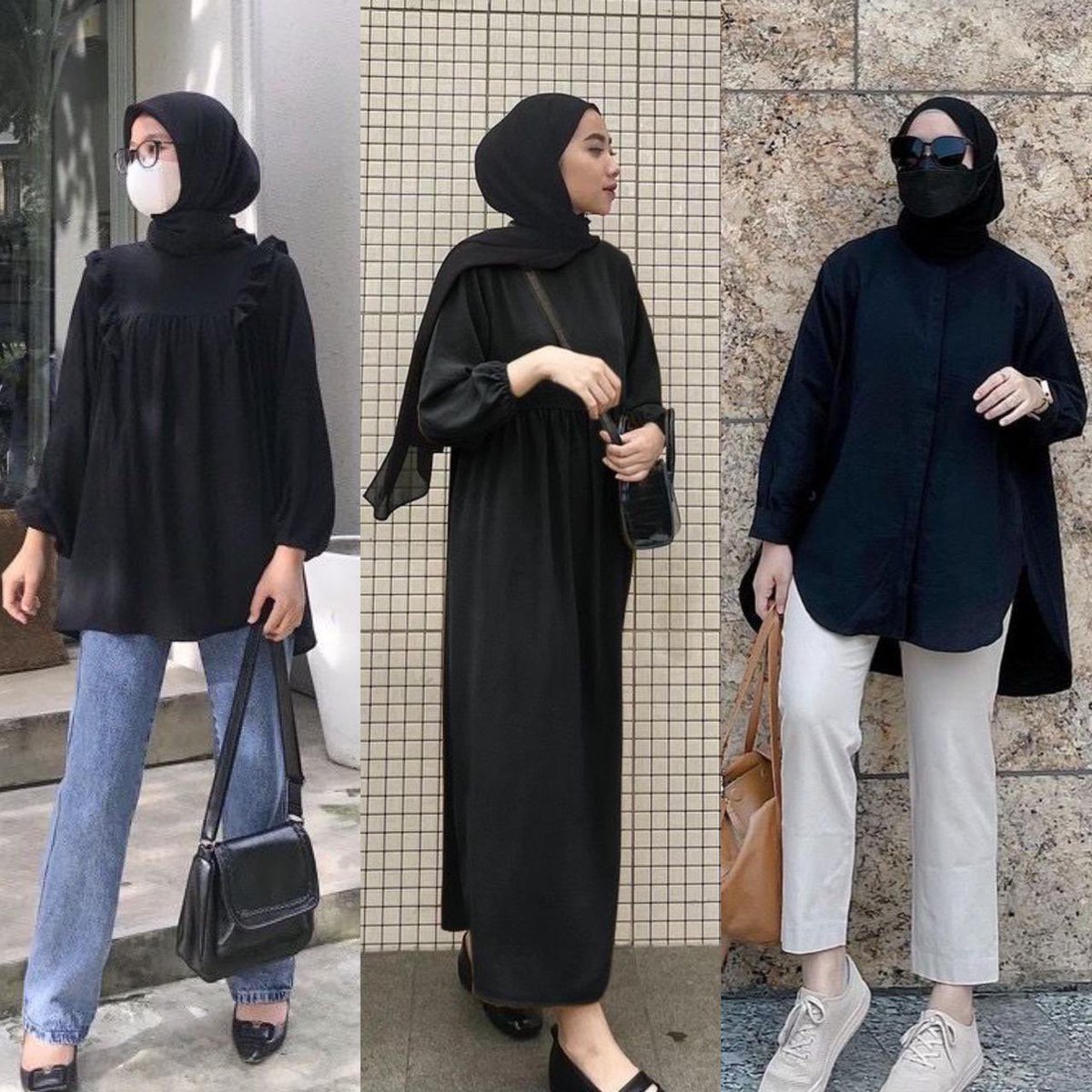 belanjasopi's tweet photo. ✨Inspirasi black outfit✨

-A Thread- https://t.co/OS7fxAxKBU