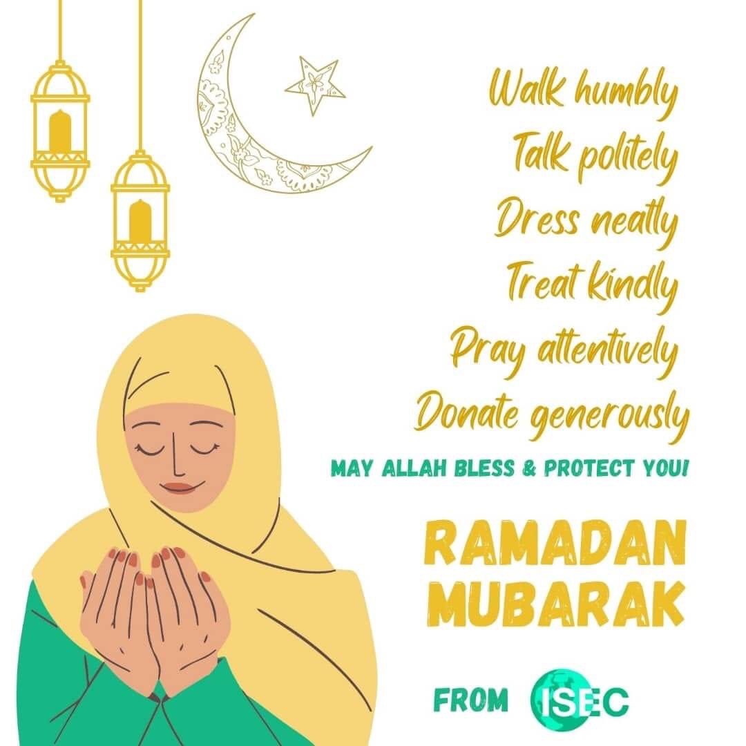 Ramadan Mubarak from all of us in <a href="/isecoalition/">International Student Environmental Coalition</a> <a href="/isecnigeria/">#SaveIlaje</a> to every faithful across the world.

<a href="/Malala/">Malala Yousafzai</a> <a href="/HamzyCODE/">Hamzat Lawal - 🐘</a> <a href="/MBuhari/">Muhammadu Buhari</a>