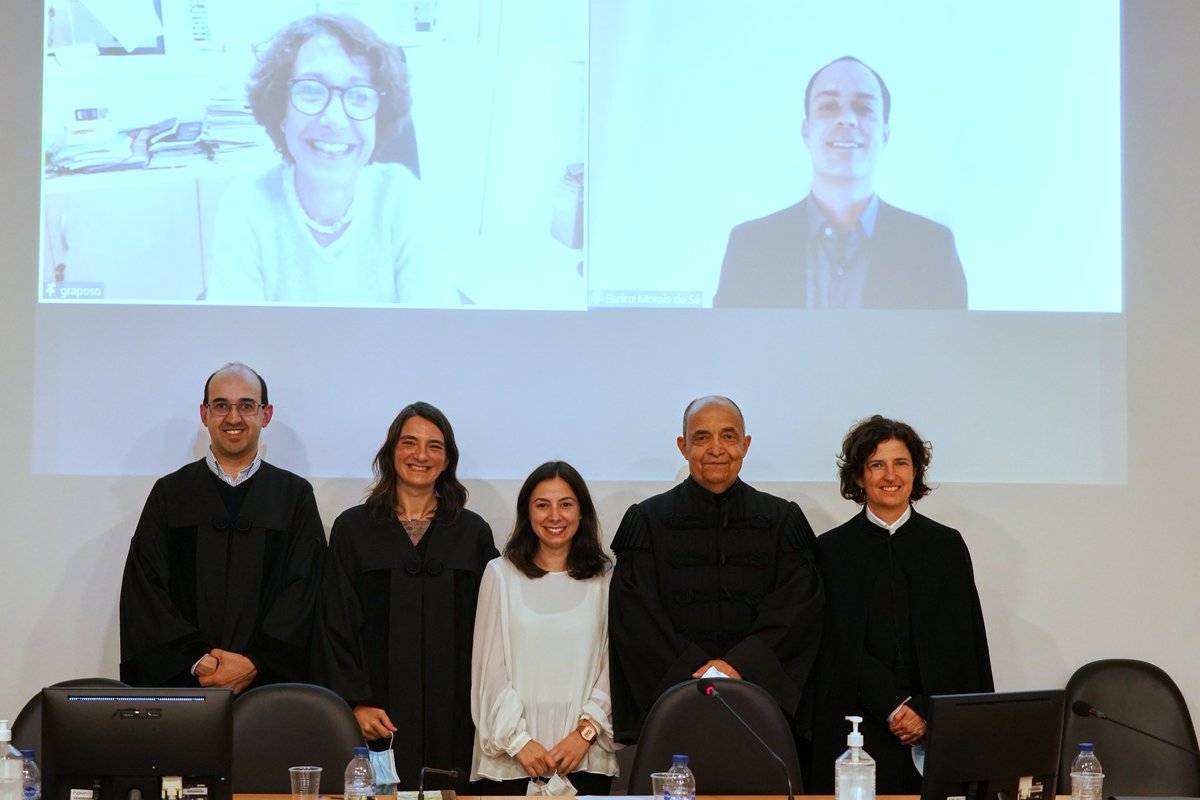nova_medschool's tweet image. Congratulations to Doctor Cátia Rodrigues for successfully defending her #PhDThesis in #MechanismsofDisease and #RegenerativeMedicine👩‍🎓👏
Her #research work was supervised by Rita Teodoro @Teodoro_Lab 🧠🔬. 
We wish her all the best for her future endeavours!
#PhD #phdlife
