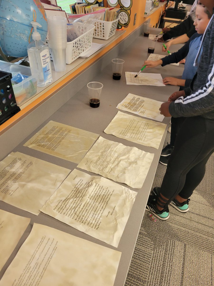 Tea stained our opinion letters to the Sons of Liberty or King George. <a href="/MelissaMcColl16/">Melissa McCollum</a> <a href="/NikkiHarrisonME/">Nikki Harrison</a> #witandwisdomELA