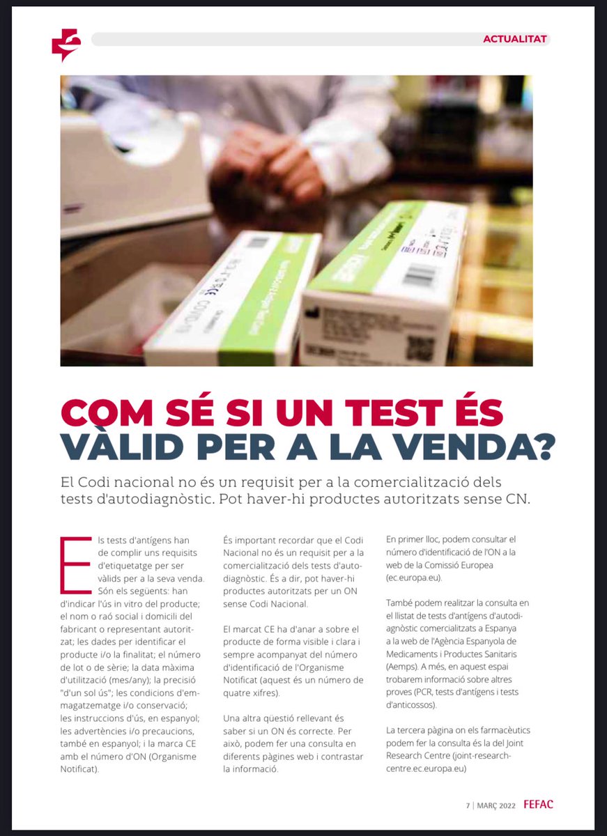 T’ha passat mai #farmaceutic que no estàs del tot segur si un test d’antígens és vàlid per a la venda al públic? Aquí trobaràs totes les claus #farma #farmacia #test #antigenos #Salud