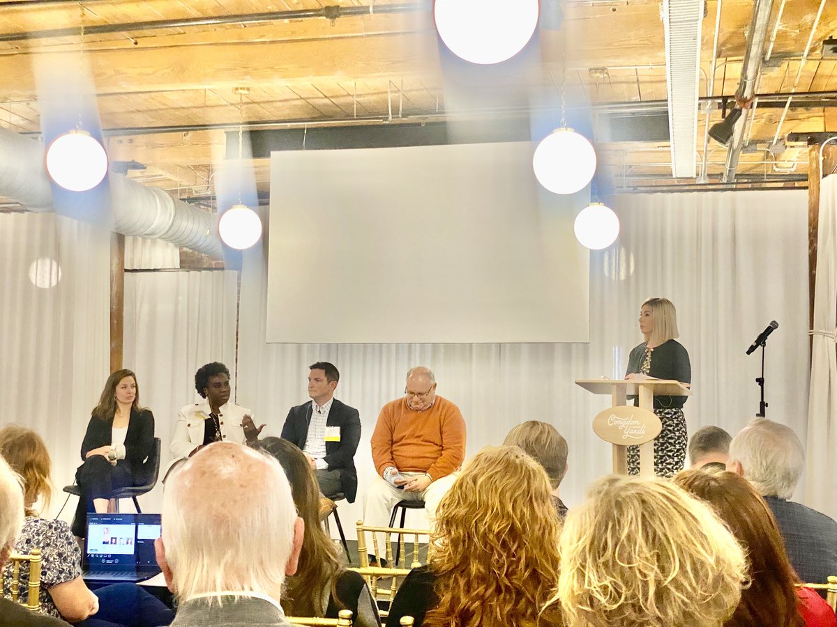 zackmatheny's tweet photo. Interesting discussion in ⁦@HighPoint⁩ about downtown. Kudos to what has been accomplished https://t.co/yNOWDbPAXA
