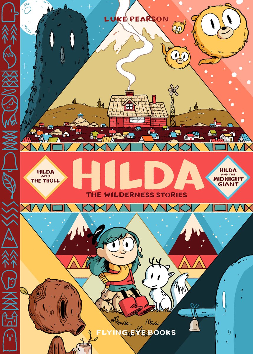 thatlukeperson's tweet photo. Hilda: The Wilderness Stories is out today in the UK! It collects the first two Hilda comics into one book and includes behind-the-scenes stuff for both stories. You can get it here: https://t.co/5Cnaa2mqqo https://t.co/cur1BrfMUN